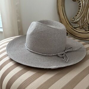 Something Special Paper Straw Hat Gray